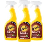 Emulsio Ravviva Pelle e Cuoio, Detergente Spray con Aloe Vera, 3x600ml