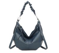EMVY Saddle Slouch Collection - Borsa a tracolla grande - 41 × 30 × 11 cm - Tracolla regolabile e tracolla scrunched rimovibile - tira zip nappa, Marina Militare, Large
