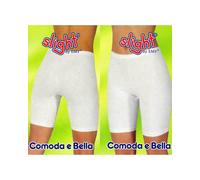 Emy 2 Mutande Donna Con Gambetta In Cotone Vita Alta