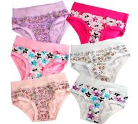 EMY 6 Paia Slip Mutande in Cotone Elasticizzato Bimba Fascia Alta- Fantasie Casuali (Immagine indicativa) (IT, età, 6 Anni, Regular, Fantasie Casuali)