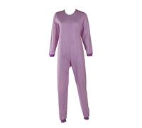 Emy Confezioni Pigiama Intero Donna Uomo - Pigiama Sanitario per Anziani con Cerniera Posteriore Pigiama Intero Anziano in Cotone 100% Italy (IT, Testo, M, Regular, Regular, Cerchio Rosa)