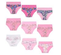 EMY Mutande Bambina Ragazza Cotone 9 Pezzi (4 Anni, Multicolor)
