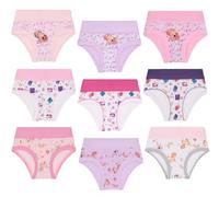 EMY Mutande Bambina Ragazza Cotone 9 Pezzi (6 Anni, Multicolor1)