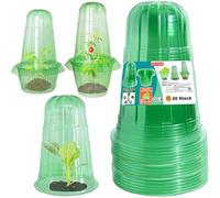 Emyimom Cappello per piante, cappelli per piante da insalata per proteggere da uccelli, lumache, gelo o agenti atmosferici: protegge le piante dal ciottolo, può essere utilizzato con un colletto a