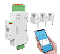 eMylo Contatore Energetico WiFi Intelligente 3 Fase 120A con Trasformatore di Corrente a Nucleo Diviso Monitoraggio in Tempo Reale del Consumo Elettrico Protezione da Sovraccarico