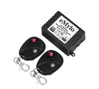 eMylo - Interruttore relè wireless RF, DC 24 V, 1 canale, 433 MHz con 2 trasmettitori, telecomando RF, modulo Smart Learning Switch