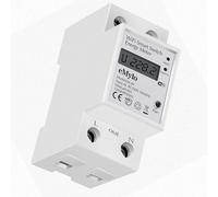 eMylo Misuratore intelligente Wifi monofase Misuratore su guida DIN da 35 mm 60A 90-250V Misuratore Wifi, misurazione inversa con amperometro digitale LCD