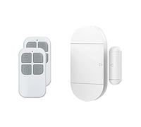 eMylo Sensore magnetico wireless Sirena 130dB Sensore allarme porta Allarme finestra autoadesivo 3 toni di allarme con telecomando per la sicurezza domestica antifurto (1 pcs)
