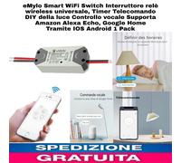 Emylo Smart Wifi Switch Interruttore Wifi Relè Wireless Universale 1 Pezzo