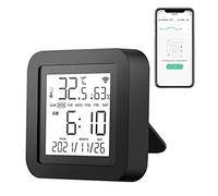 eMylo Smart WiFi Telecomando IR con Sensore di Temperatura e Umidità Universale Termometro Igrometro per Interni Tuya Controllo App Compatibile con Alexa Echo per TV, AC, Audio