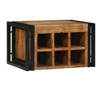 EMYRLXQW Armadietti & Stoccaggio, Vino & Spirit Cabinets-Wine Rack 46x35x27.5 cm in legno massello di acacia
