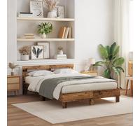 EMYRLXQW Letti & Accessori, Letti & Telaio letto in legno di recupero 150 x 200 cm solido e robusto