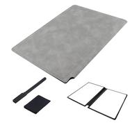 EMYVSVO Dry Erase Notebook 9.4x6.5 Inch Portable A5 Whiteboard Notebook Reusable Erasable Notebook with Wipe Cloth and Writing Pen for Business Home Office (Gray)