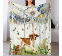 EMYXPAQM Coperta in Pile Con Beagle, Coperta Per Letto, Divano, Ufficio Con Bohemian Style Woods, Morbida E Calda, Idee Regalo Per Ragazzi E Bambini 70x80inch(180x200cm)