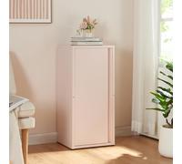 [en.casa] Armadio a Colonna in Metallo Armadietto da Ufficio con 1 Anta e 2 Ripiani Regolabili in Altezza Mobile in Acciaio per Archivio 88 x 40 x 35 cm - Rosa