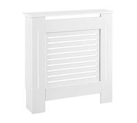 [en.casa] Copritermosifone Mobile Copri Radiatore con Griglia Frontale Copertura per Termosifone Protezione Radiatore Larghezza Mobile 78 cm - Bianco