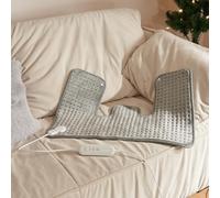 [en.casa] Cuscino Riscaldante Termoforo Elettrico Cuscino Termico per Spalle e Nuca 65 x 45 cm Temperatura Regolabile Protezione Surriscaldamento - Grigio