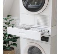 [en.casa] Kit Sovrapposizione Lavatrice Asciugatrice 61x54 cm Bianco