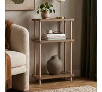[en.casa] Scaffale da Terra a 3 Ripiani Effetto Legno 62x40x18 cm