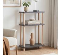 [en.casa] Scaffale da Terra a 3 Ripiani Grigio Antracite 62x40x18 cm