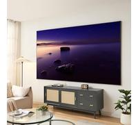 [en.casa] Schermo di Proiezione a Parete 120 Pollici Formato 16:9 Telo Proiettore Full HD 4K 8K HDR Montaggio a Muro per Home Cinema Ufficio Sala Riunioni Gaming - Grigio