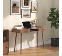 [en.casa] Scrivania con Cassetto, 75x115x48 cm Effetto Noce