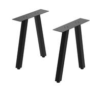 [en.casa] Set di 2 Gambe in Acciaio Nero per Mobili Fai da Te - Altezza 45 cm - Gambe Ideali per Tavolini Panche Mobili TV Arredi Industriali