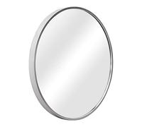 [en.casa] Specchio Rotondo da Parete Ø 50 cm Specchio da Bagno con Cornice in Alluminio - Color Argento