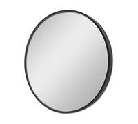 [en.casa] Specchio Rotondo da Parete Ø 50 cm Specchio da Bagno con Cornice in Alluminio - Nero