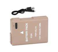 EN-EL14 EN-EL14A ENEL14 Batteria Di Ricarica USB-C, Compatibile Con Nikon, For D3100 D3200 D3300 D3400 D3500 D5600 D5100 D5200 P7000 P7800(1 Pcs Battery)