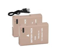 EN-EL14 EN-EL14A ENEL14 Batteria Di Ricarica USB-C, Compatibile Con Nikon, For D3100 D3200 D3300 D3400 D3500 D5600 D5100 D5200 P7000 P7800(2 Pcs Battery)