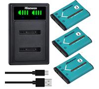 EN-EL19, batteria da 1200 mAh, Hisewen Dual caricatore per Nikon Coolpix W150 S33 S32 S100 S2500 S2800 S3200 S3500 S3600 S4100 S5200 S5300 S65000 S660. 0 S6800 S6900 S7000 per Sony NP-BJ1 DSC-RX0