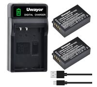 EN-EL20 EN-EL20a - Confezione da 2 batterie e caricabatterie USB LED per Nikon Coolpix P1000, P950, DL24-500, Coolpix A, 1 AW1, 1 J1, 1 J2, 1 J3, 1 S1,1 V3