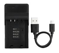 EN-EL20 USB Caricatore per Nikon 1 AW1, 1 J1, 1 J2, 1 J3, 1 J4, 1 S1, 1 S2, 1 V3, Coolpix A Fotocamera e Altro