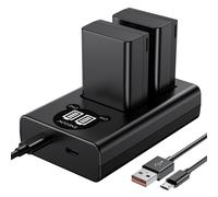 EN EL25 Batteria Ricaricabile 1600mAh(2 Pack) Kit Caricabatterie Doppio Smart