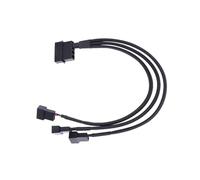 En-labs. Ide Molex 4 Pin Connettore a 3 PIN / 4 Pin Cooler Cooler Raffreddamento Molex Adattatore Adattatore Splitter Mobile Cavo a manicotto (solo 12V) -25 cm(3 Port)