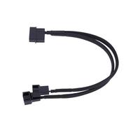 En-labs. Ide Molex 4 Pin Connettore a 3 PIN / 4 Pin Cooler Cooler Raffreddamento Molex Adattatore Adattatore Splitter Mobile Cavo a manicotto (solo 12V) -25 cm(2 Port)