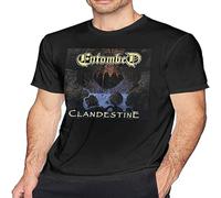 En-Tombed Clandestine Men's Breathable T Shirt Casual Round Neck Easy Tee Soft Tee Size 3XL