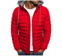 Enaamiaz 2023 Giacca Invernale Piumino Uomo Calda Giubbotto Casual Leggero Solidi con Cappuccio Rimovibile Jacket Multitasche Impermeabile Ripiegabile Uomo Addensato Freddo Manica Lunga