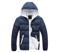 enaamiaz Giacca Invernale Piumino Leggero Uomo con Cappuccio Rimovibile Jacket Giubbotto Casual Multitasche Impermeabile Ripiegabile Uomo Addensato Calda e Freddo Manica Lunga Giubbotto Unisex Adulto