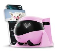 Enabot EBO Air 2 FamilyBot, telecamera per animali domestici con app, fotocamera mobile 2 K con espressioni facciali personalizzabili, telecamera per gatti senza fili con visione notturna, fotocamera