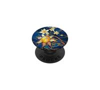 EnamelCelest Mosaic Glass Celestial Moon Sun PopSockets PopGrip Adesivo
