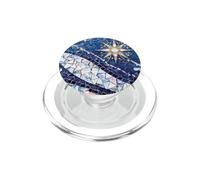EnamelGalaxy Mosaic Glass Celestial Moon Navy PopSockets PopGrip per MagSafe