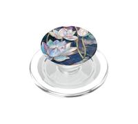 EnamelLotus Mosaic Glass Lotus Flower Design Stained Glass PopSockets PopGrip per MagSafe