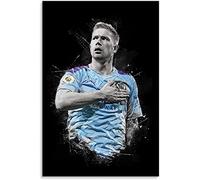 Enartly Poster da parete su tela Kevin De Bruyne Giocatore di calcio Maestro di centrocampo belga 2 Poster decorativi del soggiorno 60 * 80cm Senza Cornice