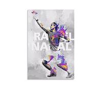 Enartly Poster da parete su tela Nadal Giocatore di Tennis Camera da Letto Camera Art (6) Cool Wall Art Hanging Picture Home Decor Idea Regalo 40 * 60cm Senza Cornice