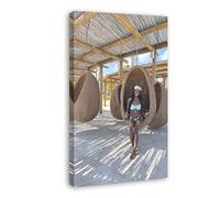 Enartly Poster da parete su tela Simone Biles Simone Vita quotidiana Spiaggia In vacanza Bikini Picture Print Modern Family Bedroom Decor Posters 40 * 60cm Senza Cornice