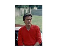 Enartly Poster E Stampe Attore Alain Delon P Poster Canvas Wall Art Pictures for Bedroom Wall Art Gifts Decor 50 * 70cm Senza Cornice