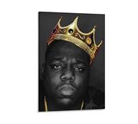 Enartly Quadri Su Tela Christopher Wallace The Notorious B.I.G. Biggie Smalls Rapper King Poster Canvas Wall Art Room Pictures for Bedroom 60 * 80cm Senza Cornice