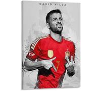 Enartly Quadri Su Tela Il calciatore David Villa Poster Living Room Decor Kids Room Decoration Pittura 40 * 60cm Senza Cornice
